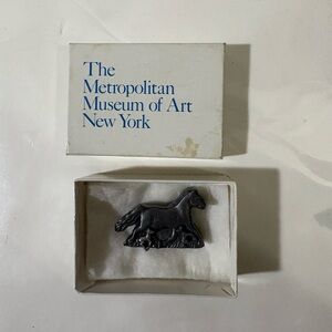 The Metropolitan Museum of Art Horse trinket box earrings and pin